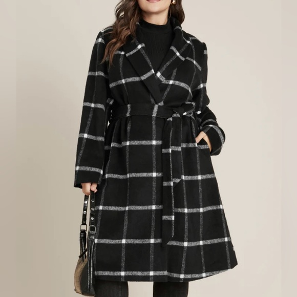 •new• BLOOMCHIC Plaid Coat - Picture 3 of 11